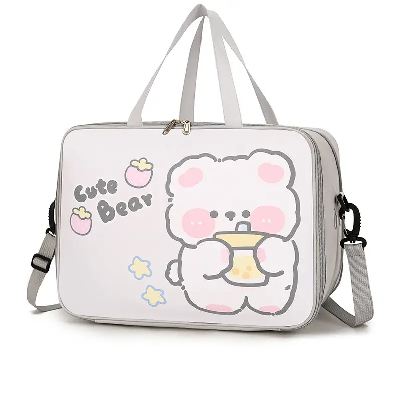 Cute Bear Travel Bag for Women Large Capacity Portable Storage