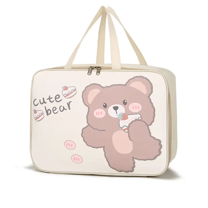 Cute Bear Travel Bag for Women Large Capacity Portable Storage
