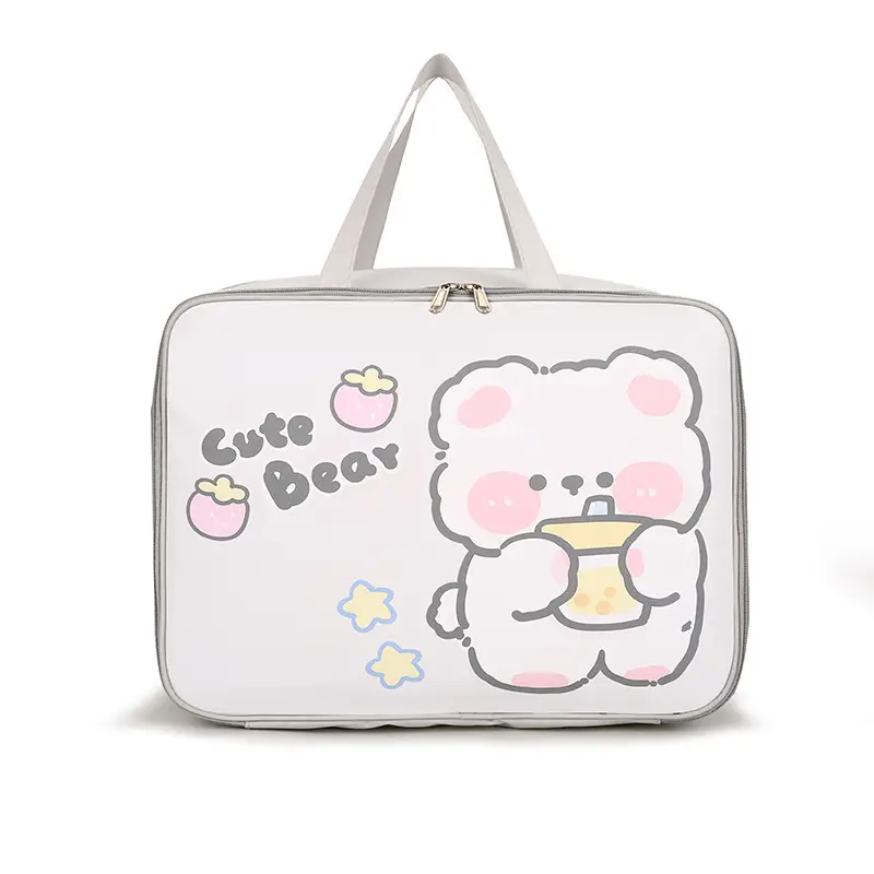 Cute Bear Travel Bag for Women Large Capacity Portable Storage