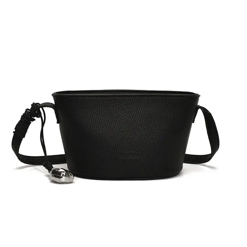 Women Textured Crossbody Bag White Adjustable Strap - Image 10