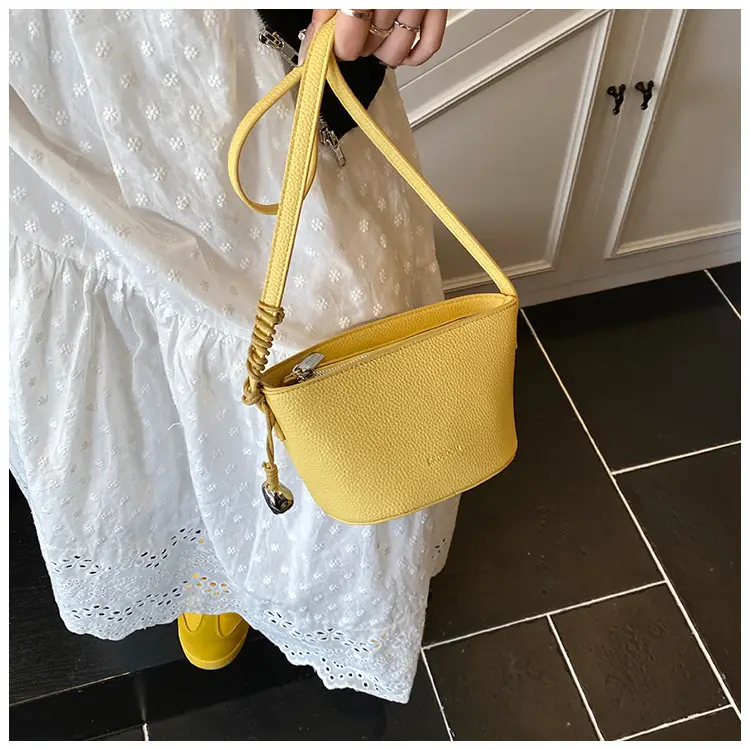 Women Textured Crossbody Bag White Adjustable Strap — feature 15