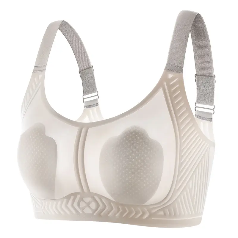Rabbit Ear Cup Cool-Feeling Bra for Big Breasts, Breathable and Ultra-Thin Intimates, Three-Dimensional Seamless Cup Surface, No Empty Cup, Soft and Skin-Friendly