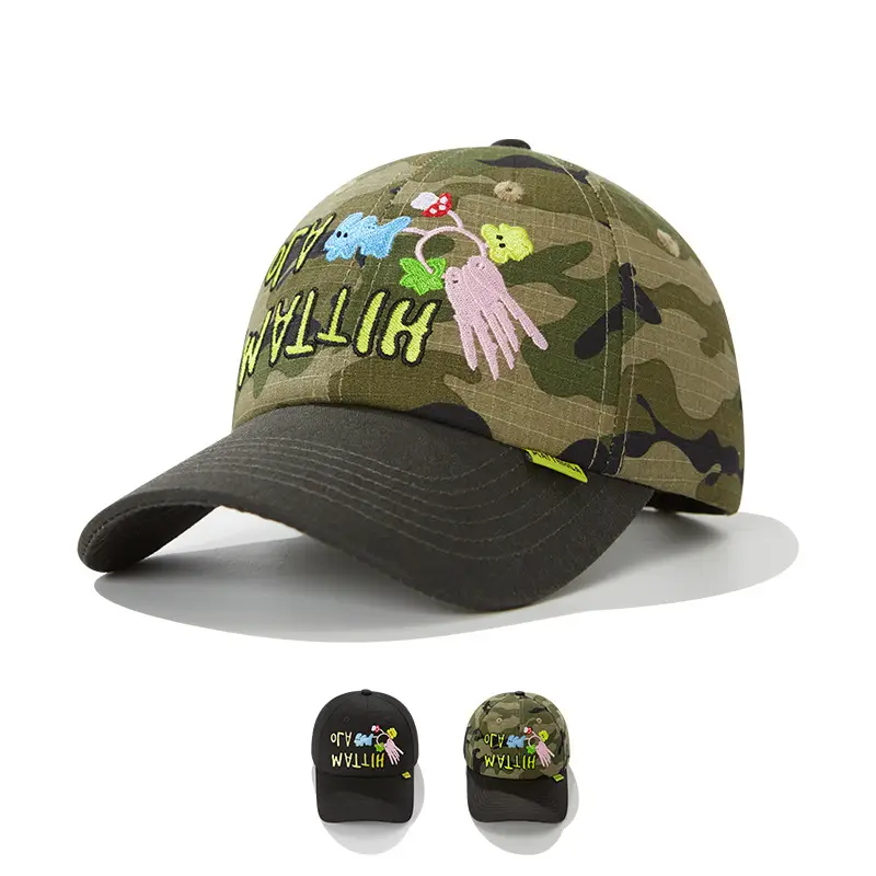 Men Camouflage Embroidered Cap with "BUTYCH" Design - Image 4