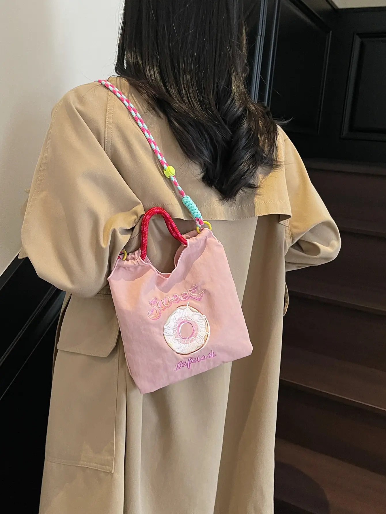 Green Straw Donut Shoulder Bag for Women 2025 — feature 41