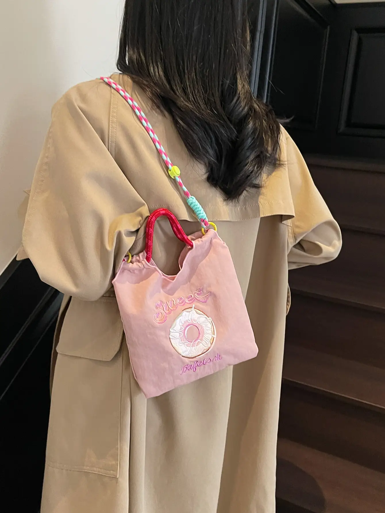 Green Straw Donut Shoulder Bag for Women 2025 — feature 43