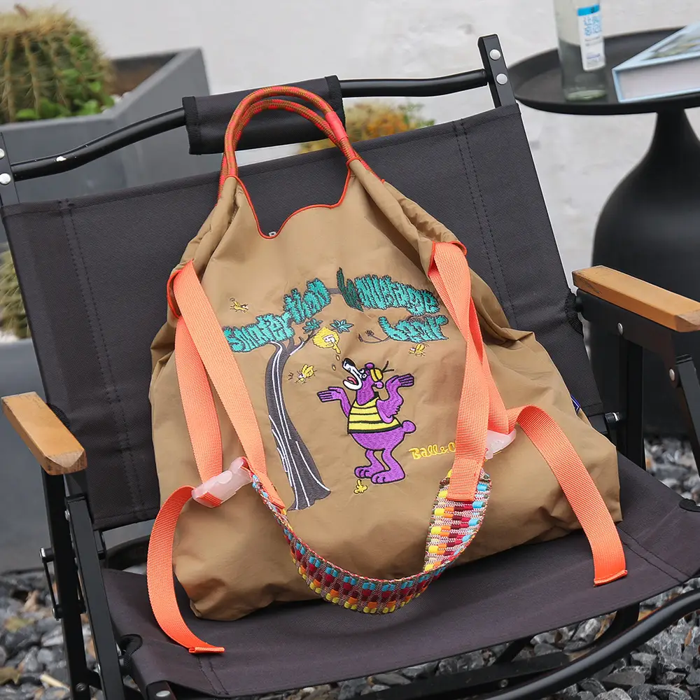 Spring New Embroidered Cartoon Shoulder Bag Large Capacity - Image 28
