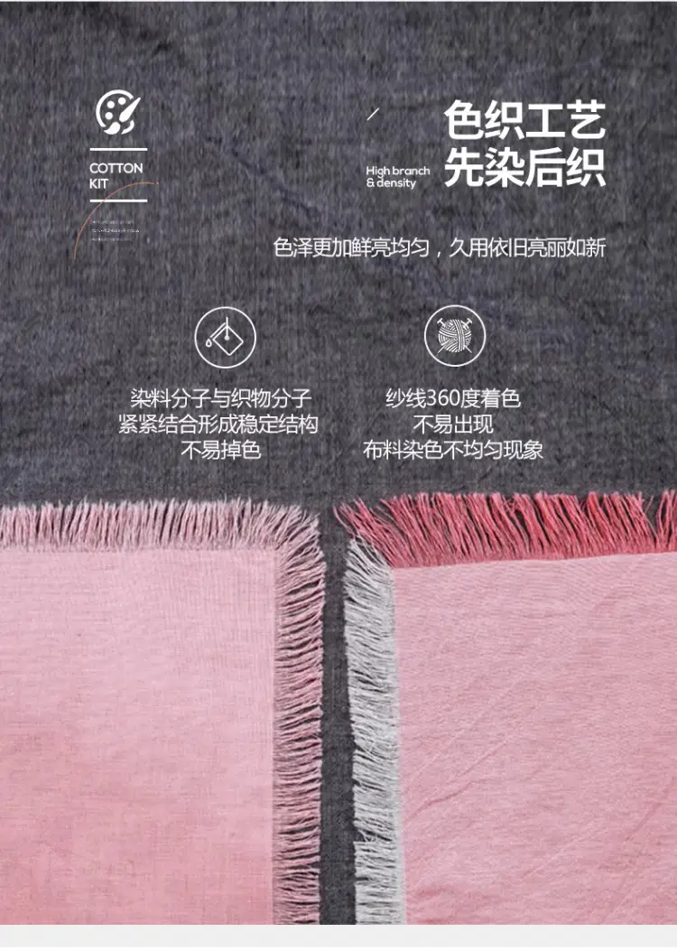 Pure Cotton Fitted Sheet, Single Piece, Solid Color, Dormitory Fitted Sheet, Mattress Cover, Thickened Bed Cover, Bed Sheet, Bed Cover, Suitable for All Seasons — feature 8
