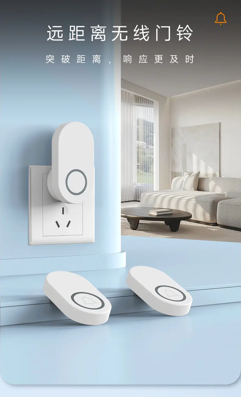 Smart Wall Bell 1-2 Person Wireless Doorbell — feature 1