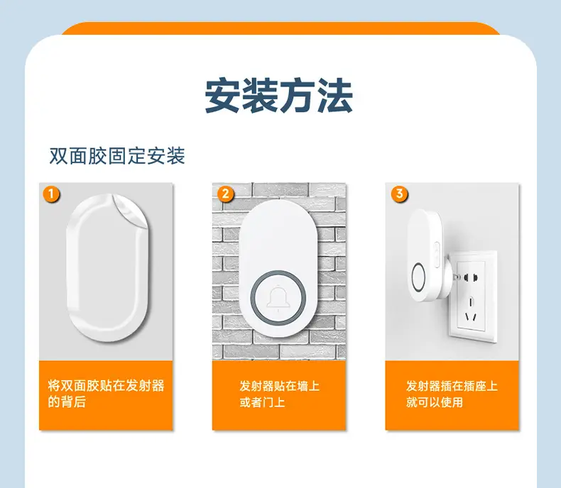 Smart Wall Bell 1-2 Person Wireless Doorbell — feature 11