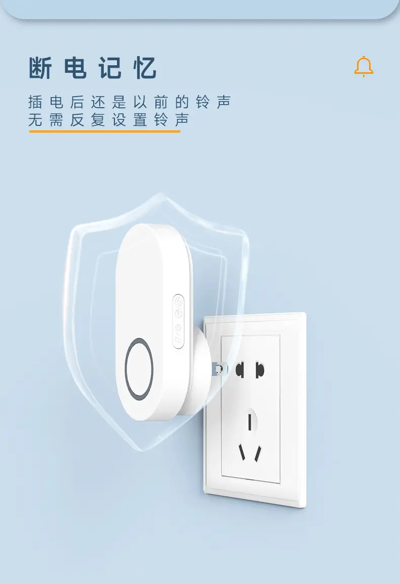 Smart Wall Bell 1-2 Person Wireless Doorbell — feature 8