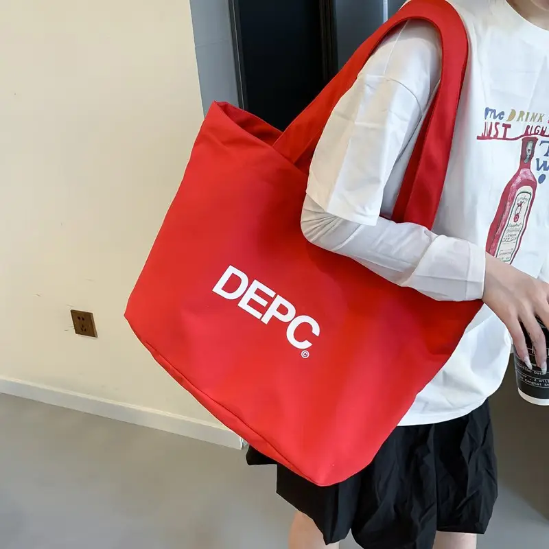 Women Canvas Shoulder Bag Blue Large Capacity DEP — feature 14
