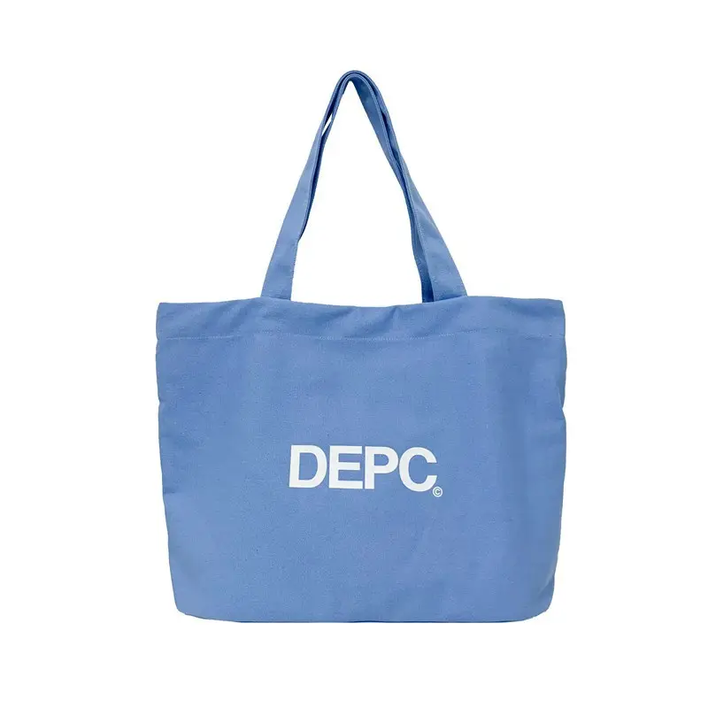 Women Canvas Shoulder Bag Blue Large Capacity DEP - Image 2