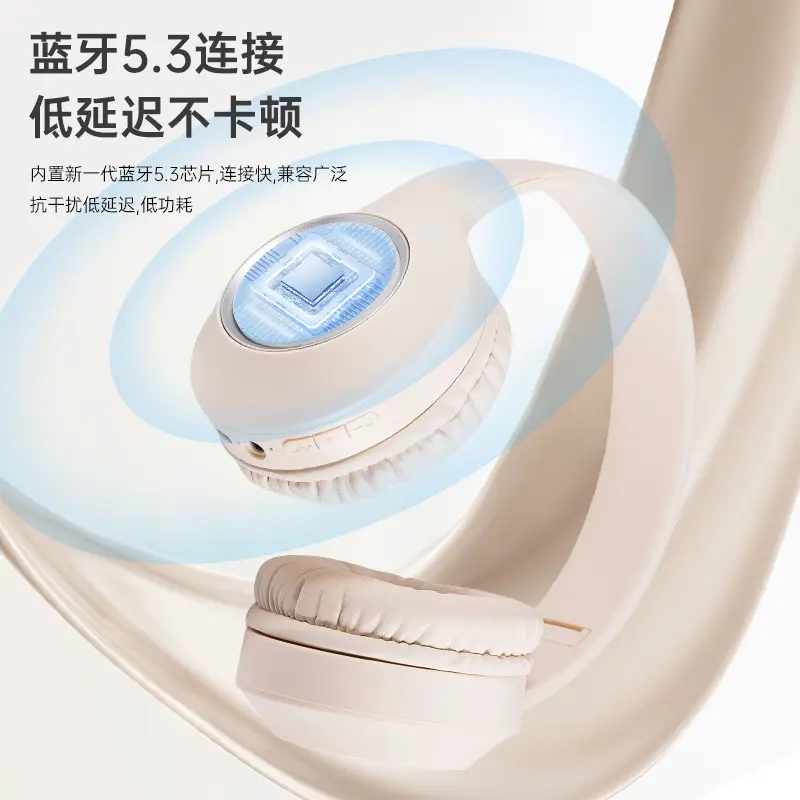 Wireless Bluetooth 5.3 RGB Headset White - Image 5
