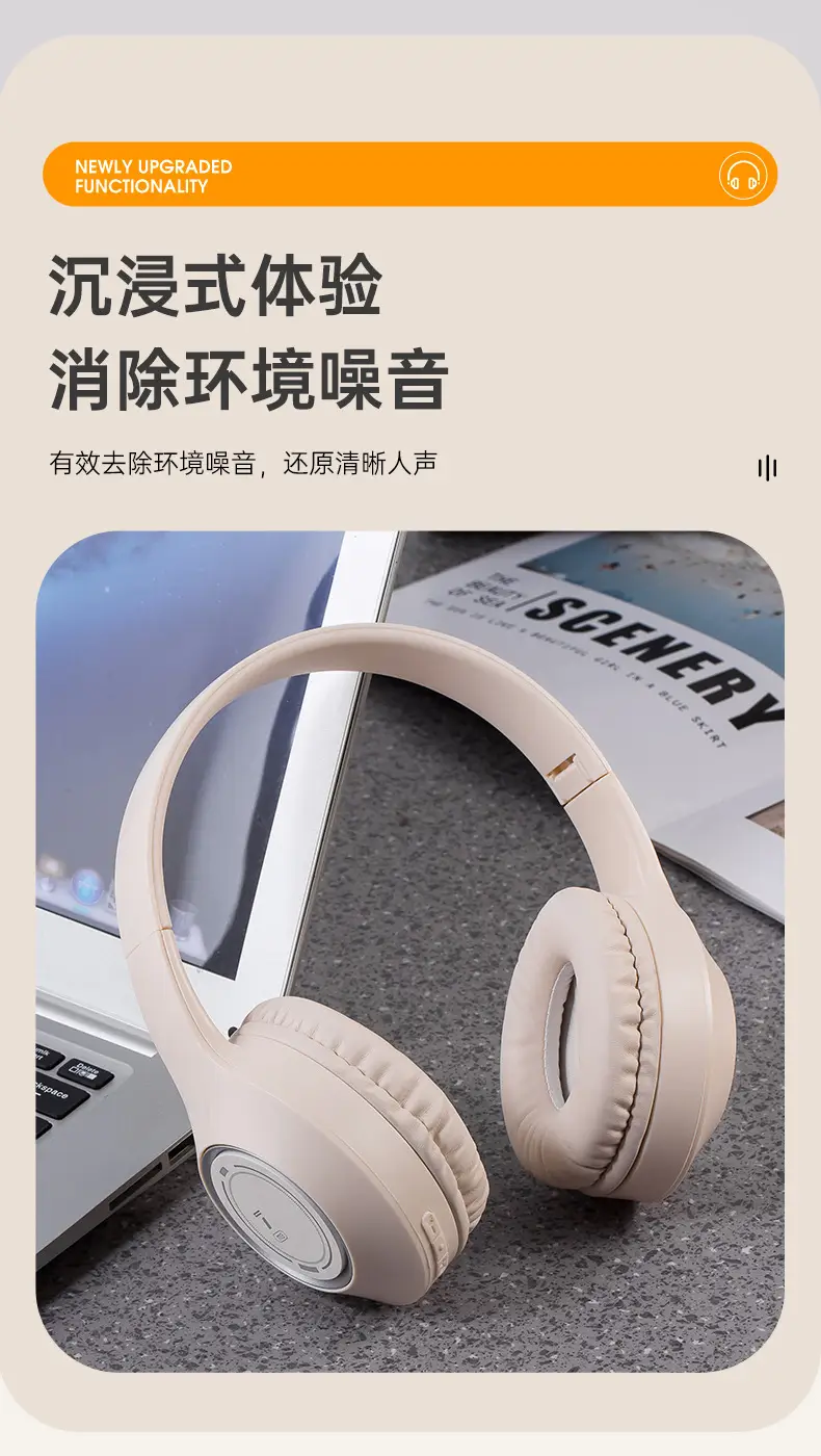 Wireless Bluetooth 5.3 RGB Headset White β feature 10
