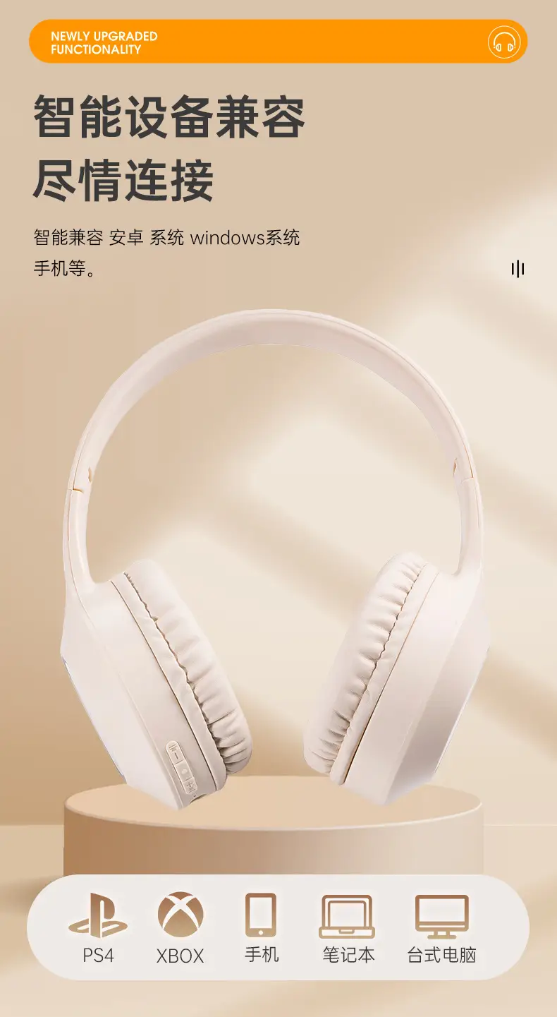 Wireless Bluetooth 5.3 RGB Headset White β feature 7
