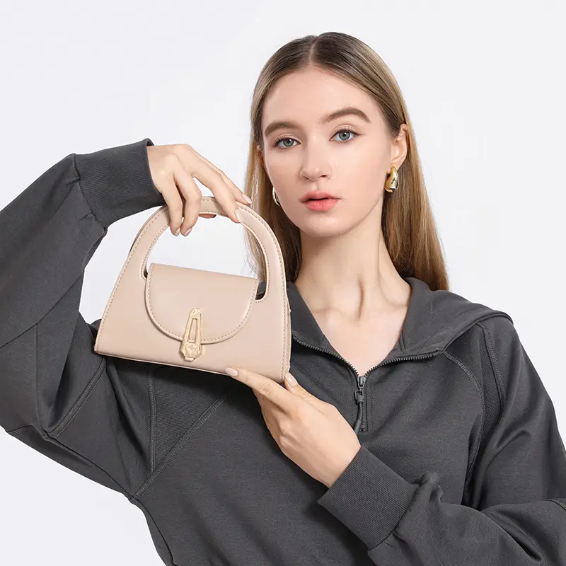 2025 Women's PU Leather Crossbody Bag with Retro Lock Design