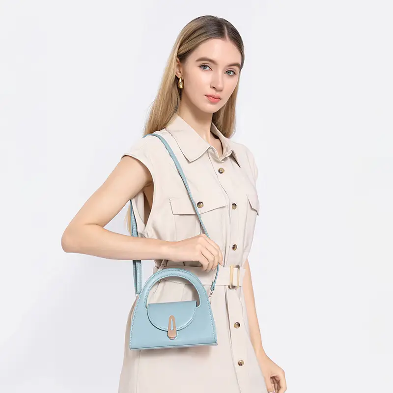 2025 Women's PU Leather Crossbody Bag with Retro Lock Design