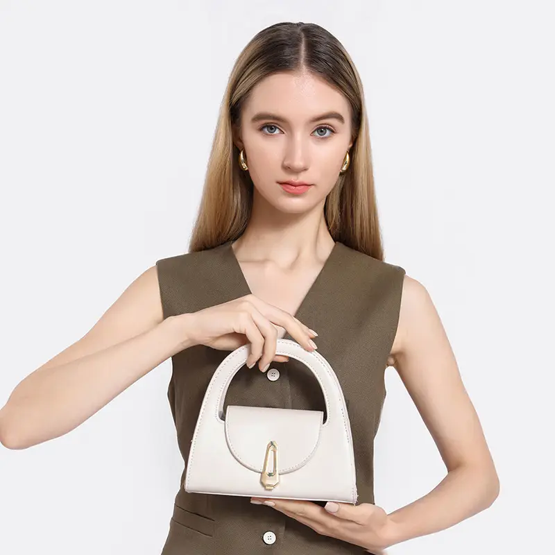 2025 Women's PU Leather Crossbody Bag with Retro Lock Design