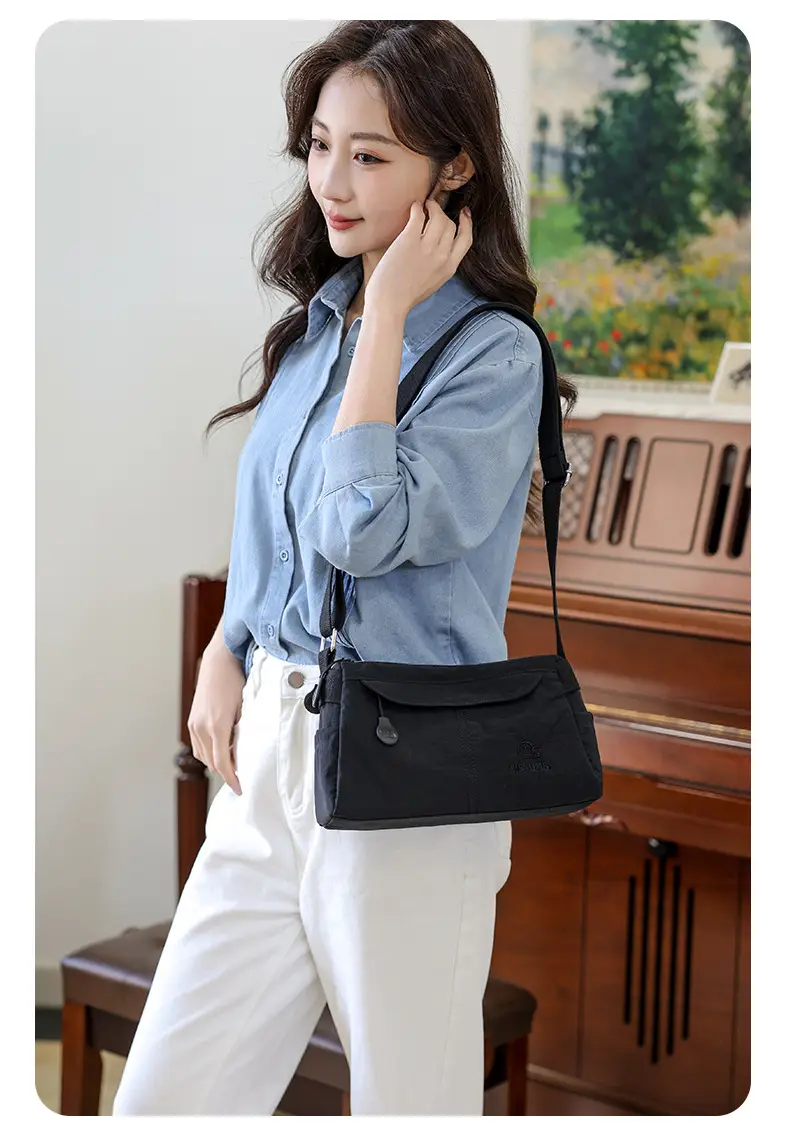 Women's Waterproof Shoulder Bag with Crossbody Strap — feature 11