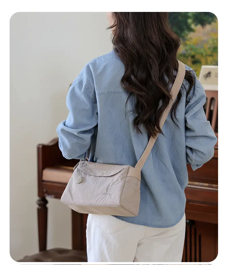 Women's Waterproof Shoulder Bag with Crossbody Strap — feature 12