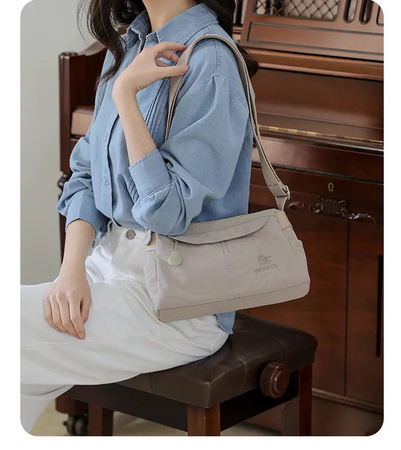 Women's Waterproof Shoulder Bag with Crossbody Strap — feature 13
