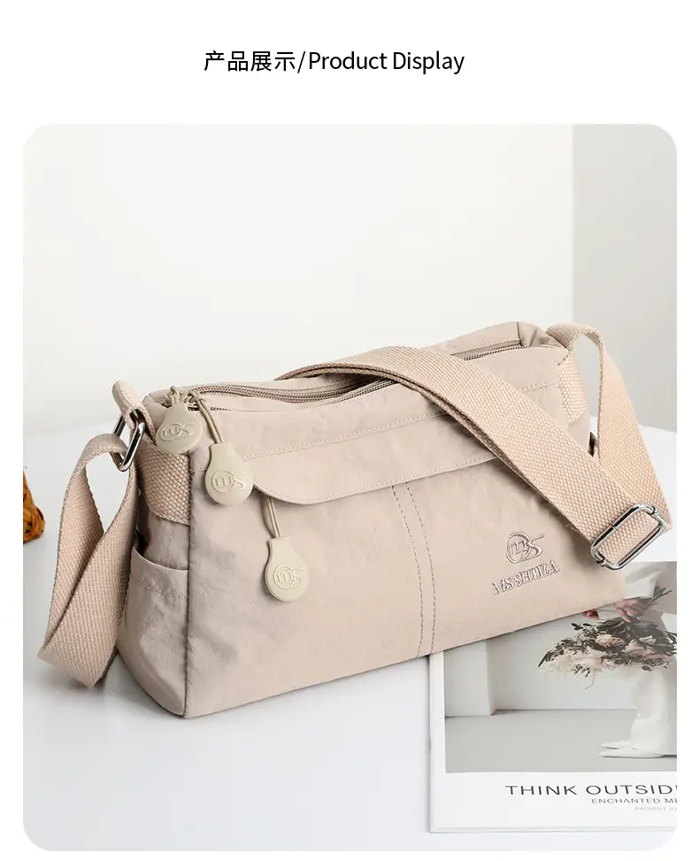 Women's Waterproof Shoulder Bag with Crossbody Strap — feature 14