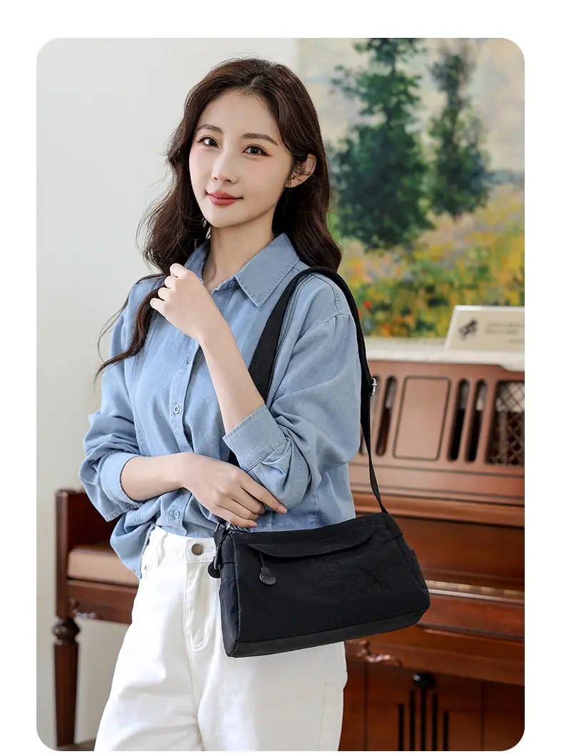 Women's Waterproof Shoulder Bag with Crossbody Strap — feature 4