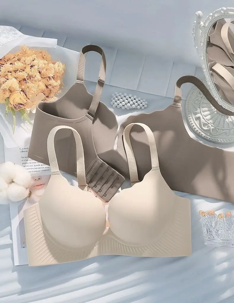 Women's Flat Chest Bra with Adjustable Straps, 5CM Thick, Anti-Sagging Design — feature 27