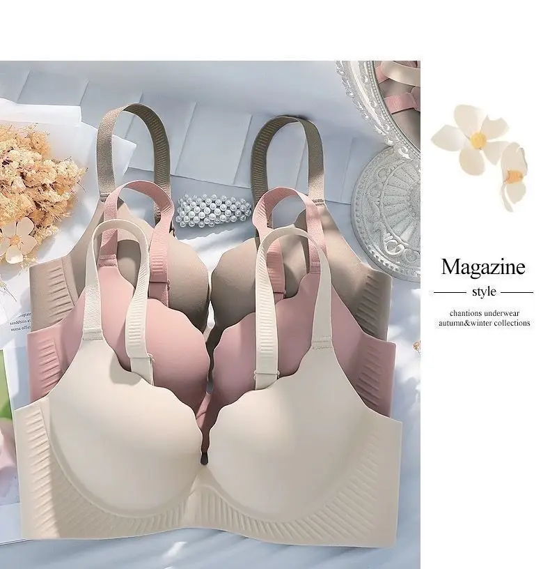 Women's Flat Chest Bra with Adjustable Straps, 5CM Thick, Anti-Sagging Design — feature 29