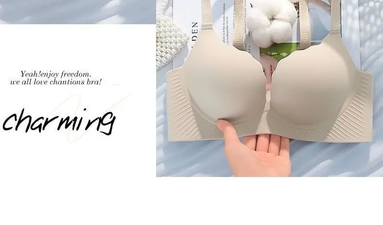 Women's Flat Chest Bra with Adjustable Straps, 5CM Thick, Anti-Sagging Design — feature 30