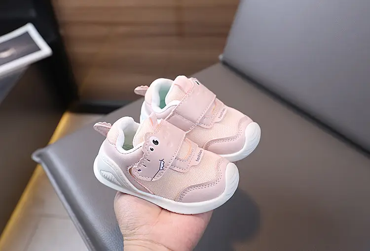 Women's Pink Soft Sole Toddler Shoes — feature 6