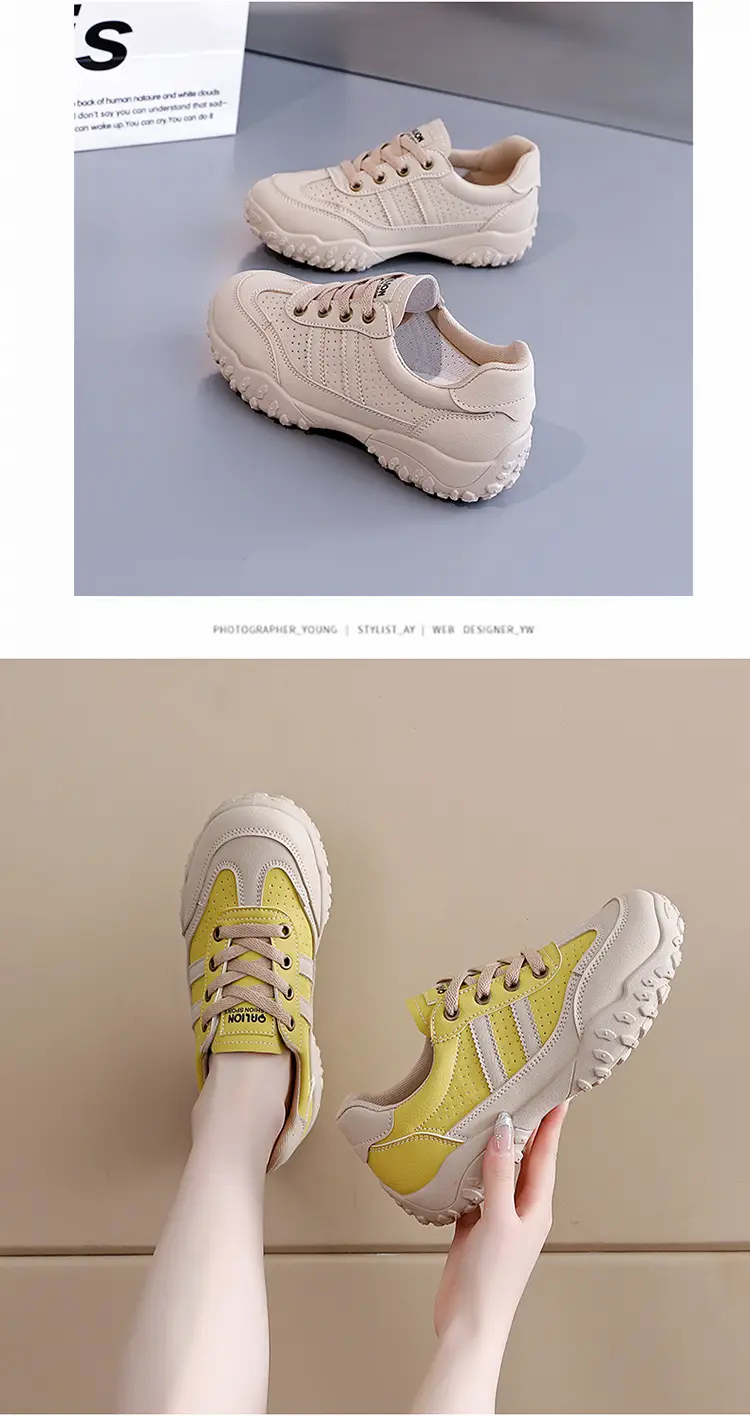 2026 New Flat German Training Shoes for Women, Lace-Up Casual Sneakers, Versatile Board Shoes, Sports Shoes, Women's White Shoes L08010 — feature 14