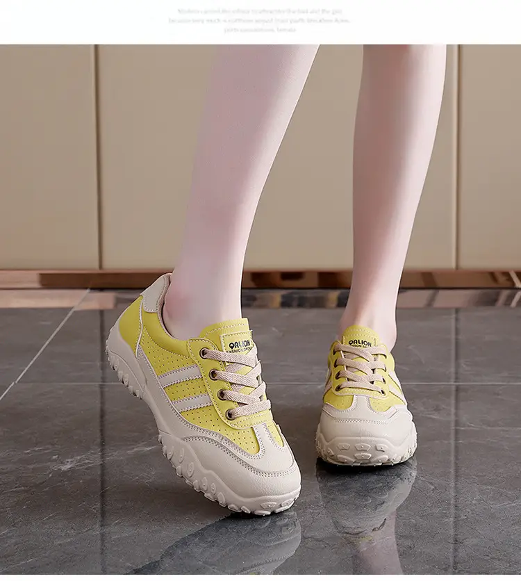 2026 New Flat German Training Shoes for Women, Lace-Up Casual Sneakers, Versatile Board Shoes, Sports Shoes, Women's White Shoes L08010 — feature 16