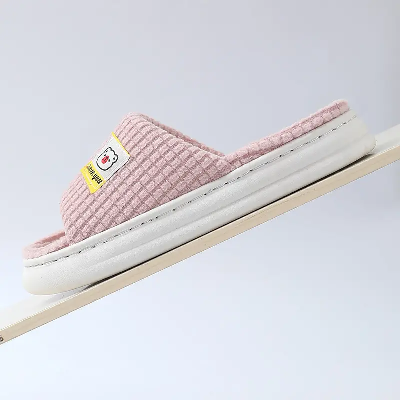 2025 Four Seasons Women's Summer Bowknot Home Non-Slip Daily Breathable Soft Indoor Thick-Soled Cotton Slippers — feature 37