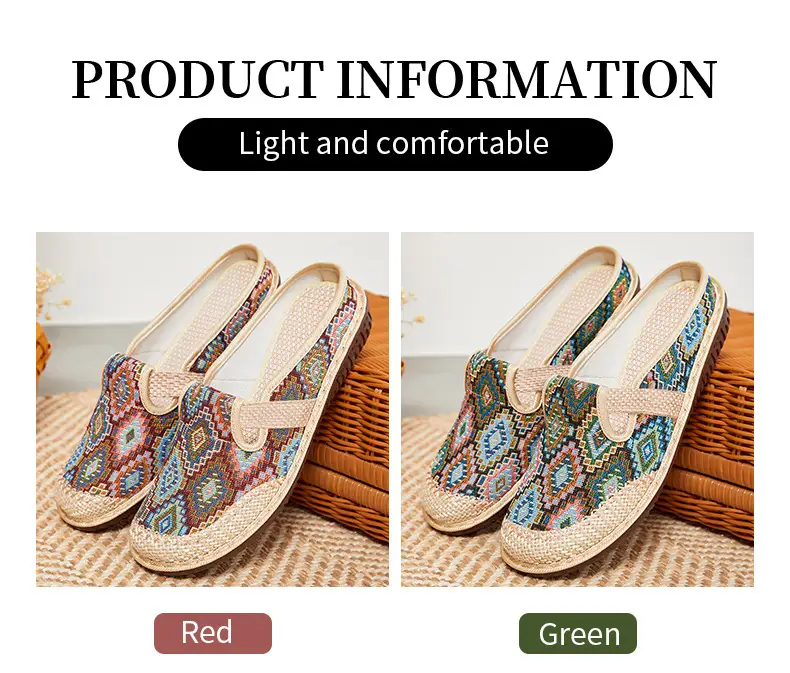 Women's Cross-border Embroidered Slip-on Shoes Soft Sole â feature 5