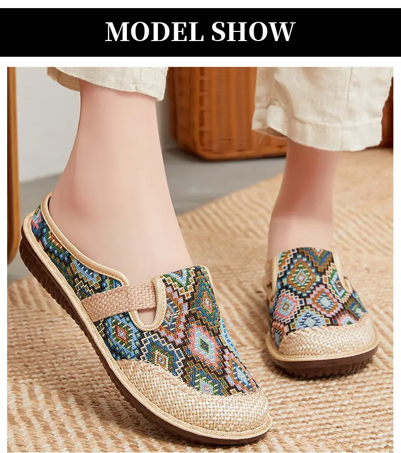 Women's Cross-border Embroidered Slip-on Shoes Soft Sole â feature 9