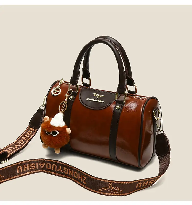 Retro Brown Boston Style Women's Handbag 2026 — feature 13