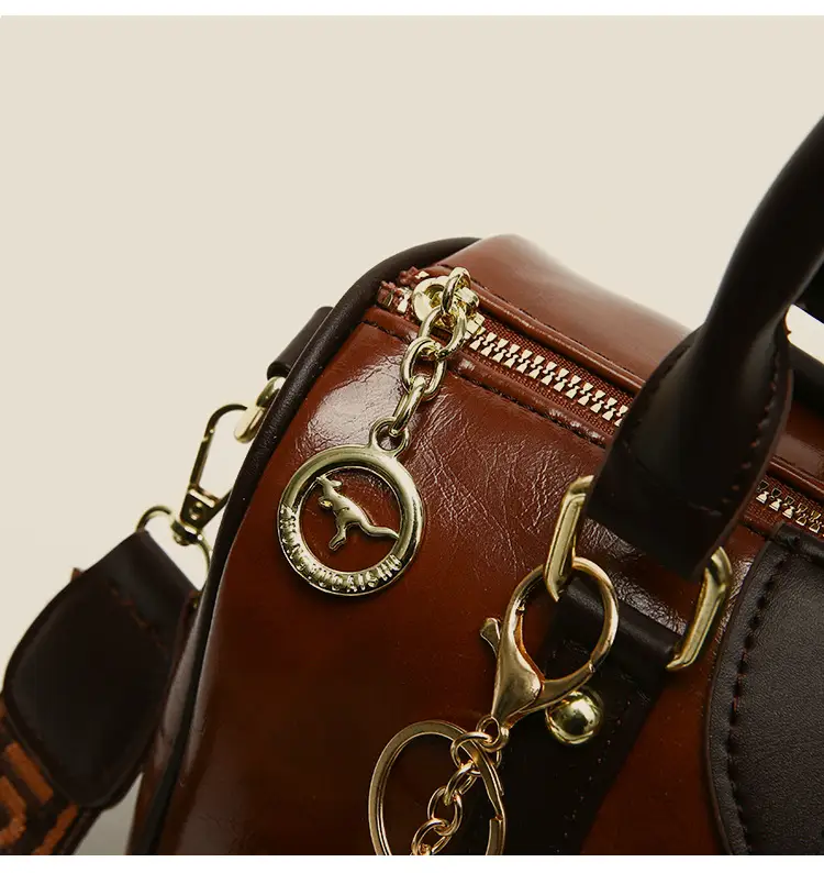 Retro Brown Boston Style Women's Handbag 2026 — feature 14