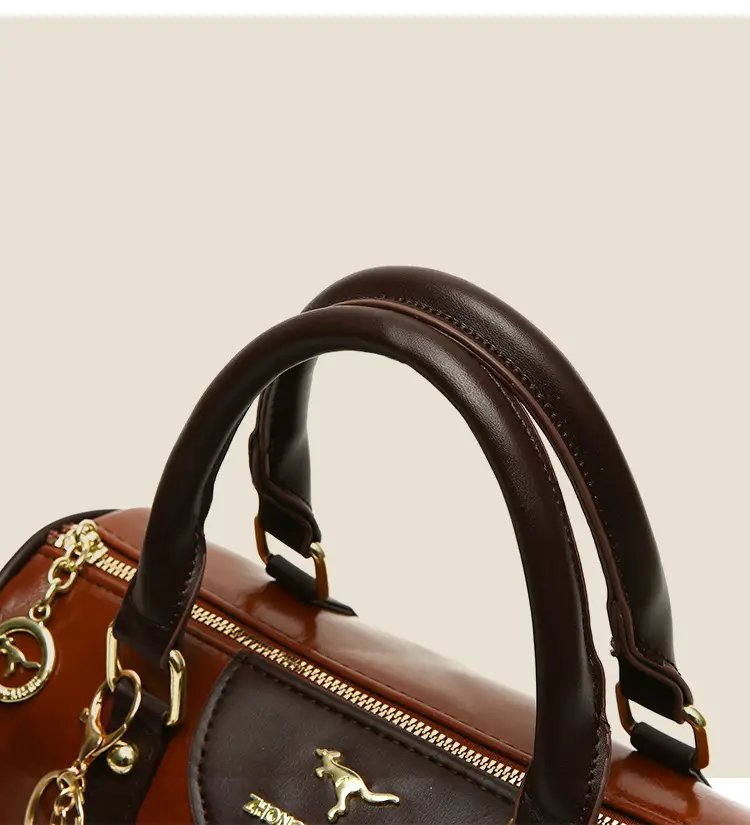 Retro Brown Boston Style Women's Handbag 2026 — feature 15