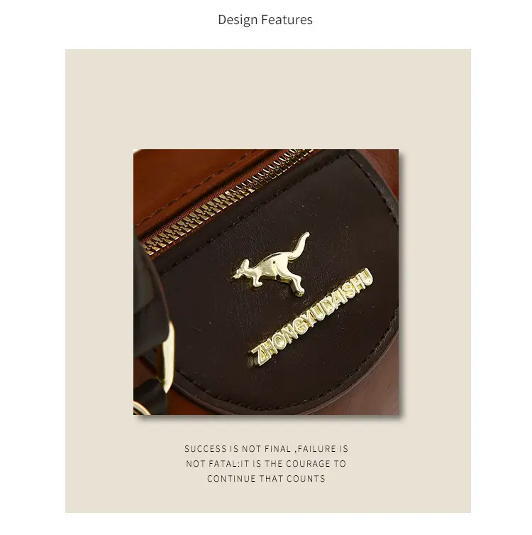 Retro Brown Boston Style Women's Handbag 2026 — feature 2