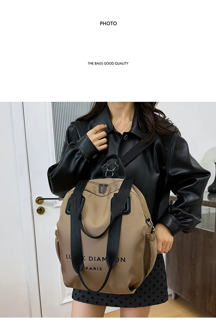 Women's Casual Shoulder Bag Large Capacity Travel Backpack — feature 1