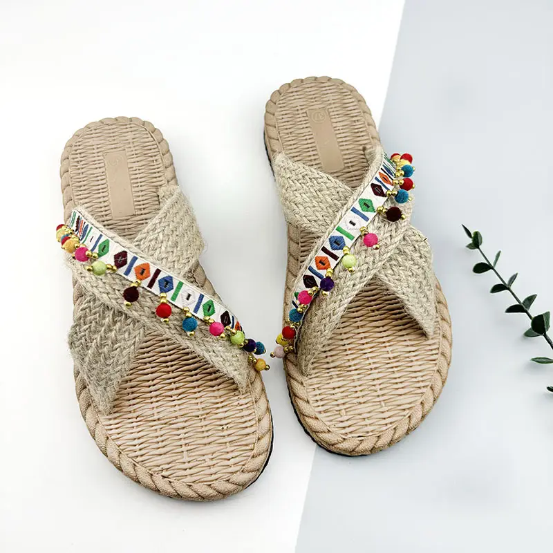Bohemian Tassel Slippers Women Beach Wear Summer — feature 10