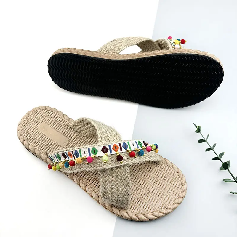 Bohemian Tassel Slippers Women Beach Wear Summer — feature 9