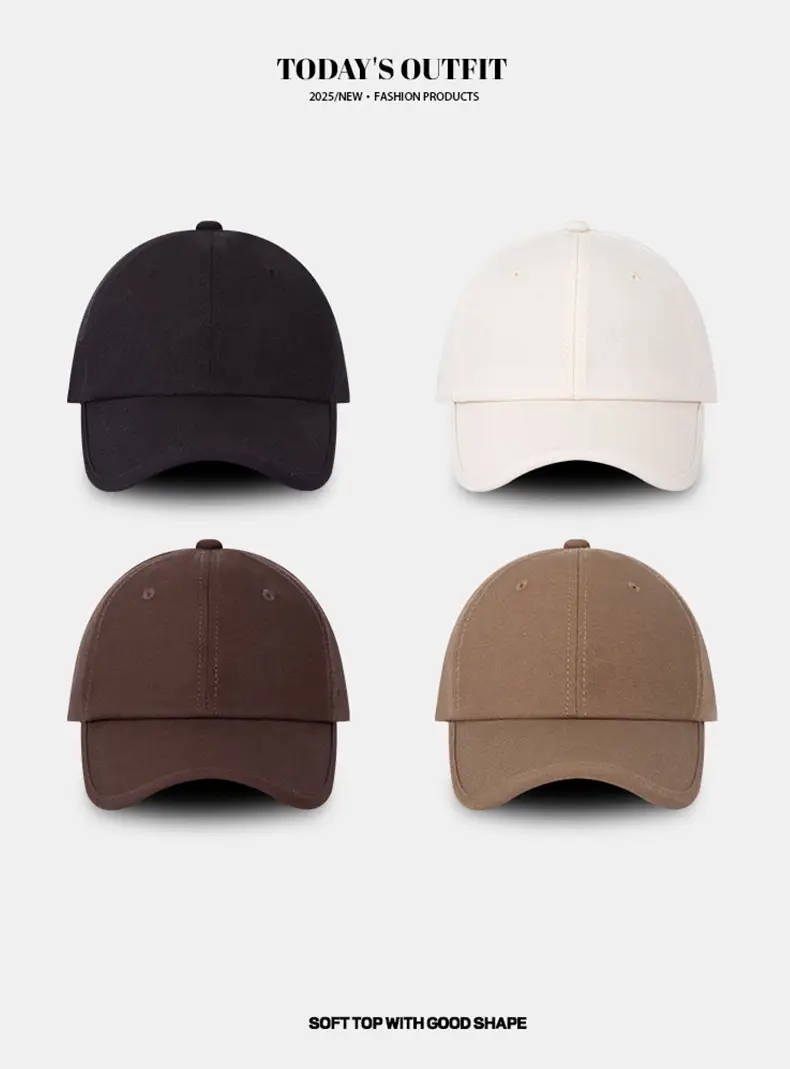 Brown Soft Baseball Cap for Men Women — feature 5