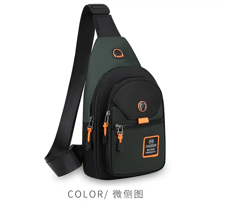 Navy Blue Multi-Layer Crossbody Bag for Men — feature 14