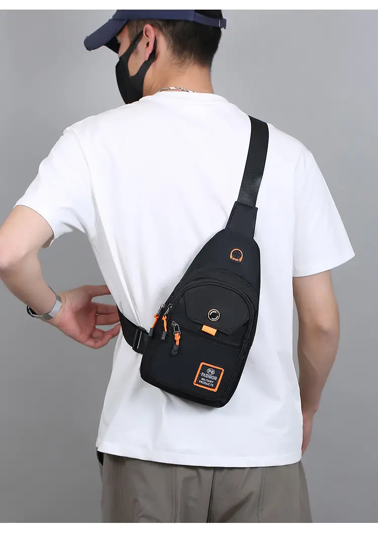 Navy Blue Multi-Layer Crossbody Bag for Men — feature 28