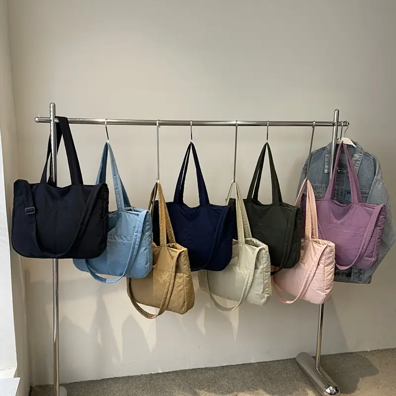 Black Polyester Tote Bag with Handles - Image 10