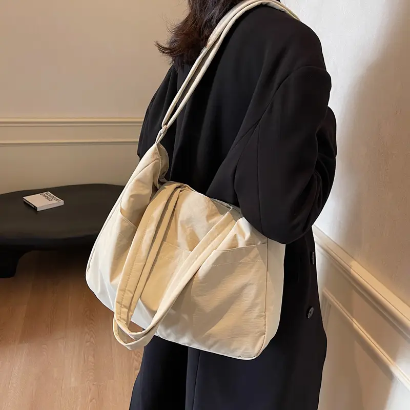 Black Polyester Tote Bag with Handles - Image 12