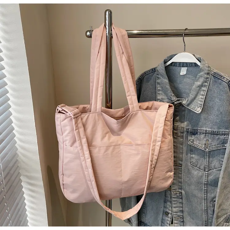 Black Polyester Tote Bag with Handles — feature 22