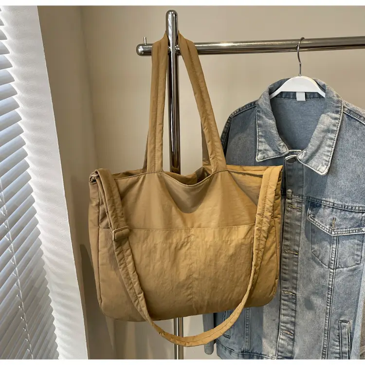 Black Polyester Tote Bag with Handles — feature 25